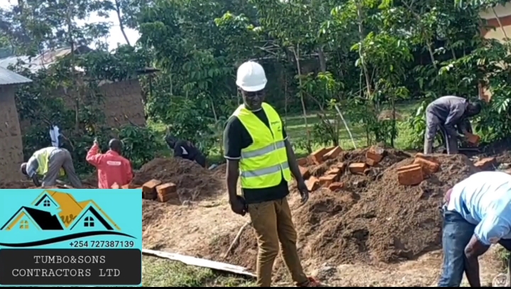 BRICKS WALLING 3 BEDROOM BUNGALOW HIPPED ROOF DESIGN 