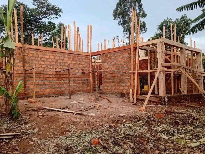 BRICKS WALLING 3 BEDROOM BUNGALOW HIPPED ROOF DESIGN 